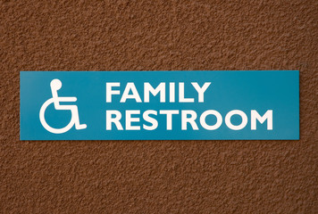 family restroom sign