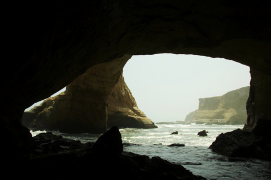 grotto in paracas national park