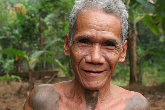 portrait de grand p&egrave;re iban