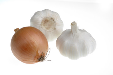Fototapeta premium garlic and onion