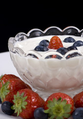 strawberry and blueberry yogurt 3