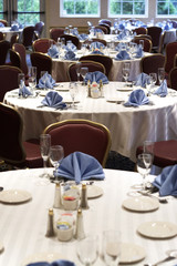 wedding or restaurant tables