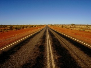 Fototapeta na wymiar australian desert road