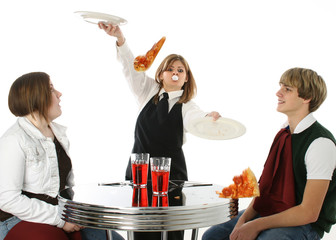 clumsy waitress