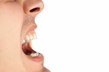 Obraz premium mouth wide opened