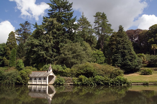 Boathouse On A Lake