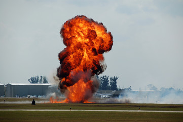explosion at airport