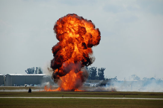 explosion at airport