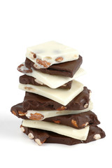 white and dark chocolate bark