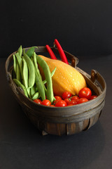 organic vegatable basket