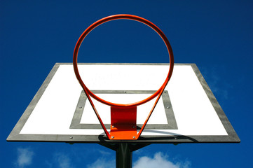 red basketball hoop