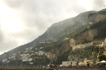 amalfi city view, italy