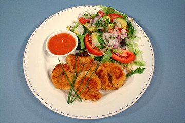 fried shrimps main course