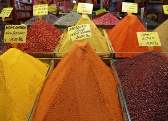 bazar de las especias en estambul, turquia