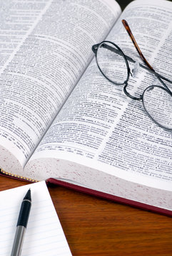 dictionary and notebook 2