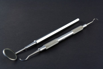 dental pick and mirror