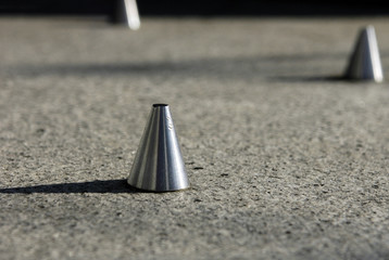spikes on flat surface