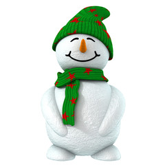 3d snowman