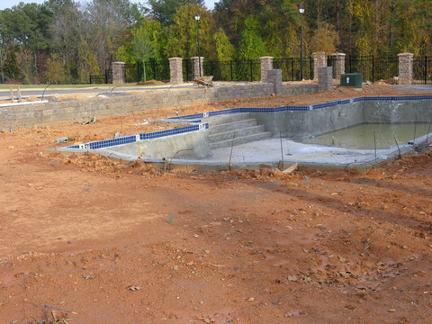 pool being built