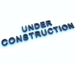 under constuction 3d sign