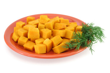 pumpkin plate - healthy food