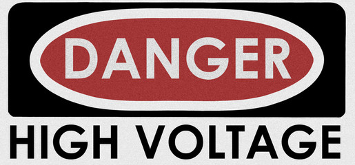 danger, high voltage