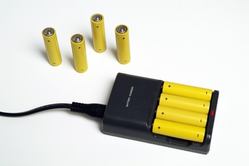 charger and rechargeable-batteries 1