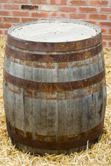 wooden barrel