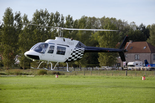 helicopter before take-off