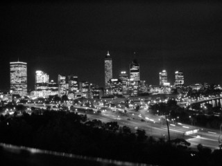 Fototapeta na wymiar perth by night, australia