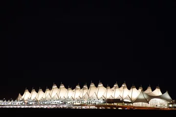 Papier Peint photo autocollant Aéroport denver international at night