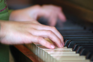 Fototapeta premium playing the piano