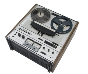 old reel-to-reel tape recorder