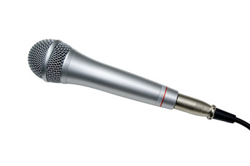 microphone on white background