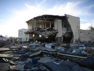 Obraz na płótnie Canvas Huragan Katrina zniszczenia