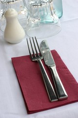 restaurant place setting