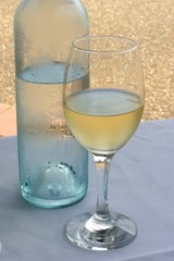 wine in glass