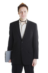 businessman with laptop
