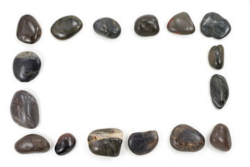 square black pebbles frame