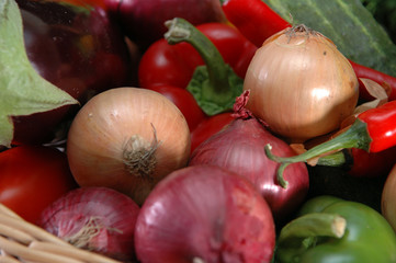 vegetables in the basket