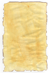 old paper with burned edges