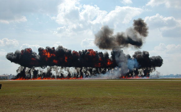 Large Industrial Explosion