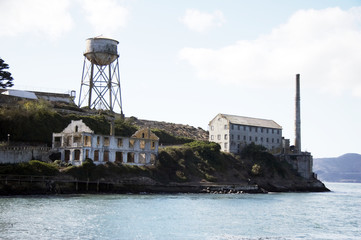 gebäude auf alcatraz - the rock