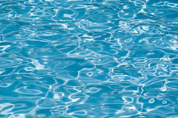 shimmering blue water