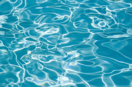 ripples on blue water