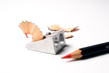angespitzter rotstift