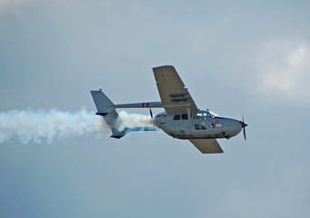 vietnam era warplane in airshow
