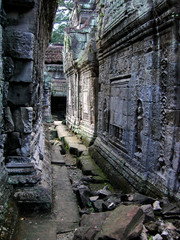 Fototapeta na wymiar starożytny chodnik, Kambodża