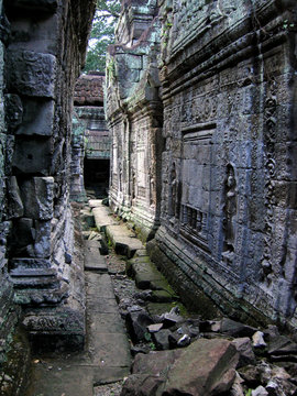 ancient walkway, cambodia