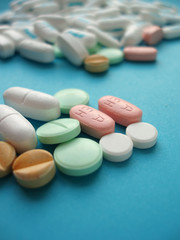 colourful pills
